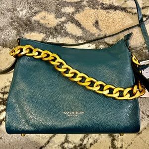 VIOLA CASTOLLINI leather Bag Teal